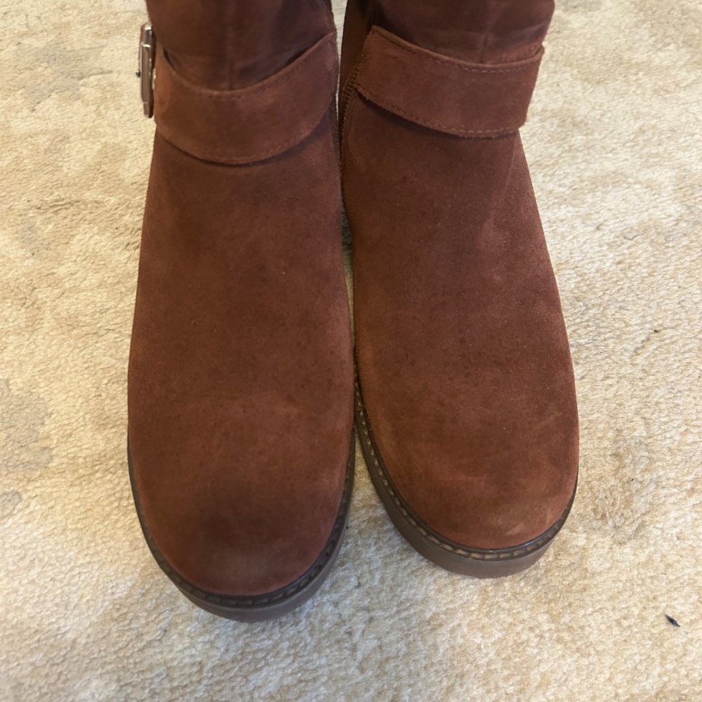 Naturalizer Darry Suede Boots, 8 wide calf - Picture 3 of 8